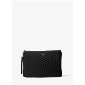 MICHAEL Michael Kors Jet Set Extra-Large Quilted Leather Pouch
