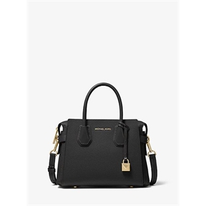 MICHAEL Michael Kors Mercer Small Pebbled Leather Belted Satchel