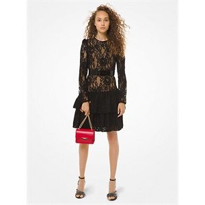 MICHAEL Michael Kors Floral Lace Ruffle Dress