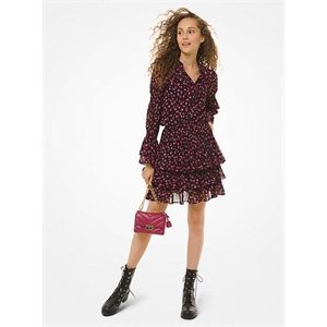 MICHAEL Michael Kors Floral Georgette Ruffled Skirt