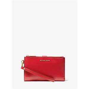 MICHAEL Michael Kors Adele Glossy Pebbled Leather Smartphone Wallet