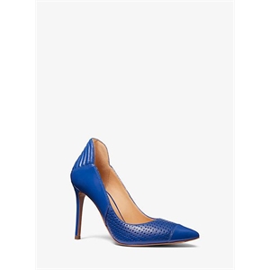 MICHAEL Michael Kors Uma Perforated Leather Cap-Toe Pump