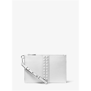 Michael Kors Collection Studded Calf Leather Wristlet
