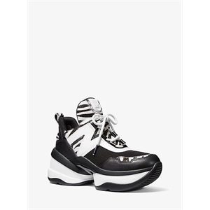 MICHAEL Michael Kors Olympia Mixed-Media Trainer