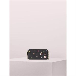 Kate Spade Margaux Enamel Spade Double-Zip Mini Crossbody