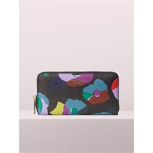 Kate Spade Spencer Floral Collage Zip-Around Continental Wallet