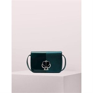 Kate Spade Nicola Metallic Bicolor Twistlock Medium Shoulder Bag