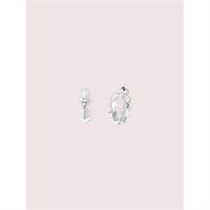 Kate Spade Heritage Spade Metal Heart Huggies