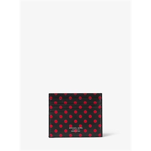 Michael Kors Collection Small Dot Leather Card Case