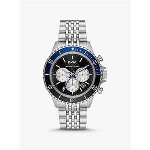 Michael Kors Oversized Bayville Silver-Tone Watch