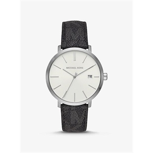 Michael Kors Blake Logo And Silver-Tone And Watch