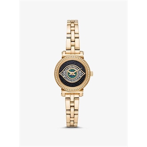 Michael Kors Petite Sofie Gold-Tone Evil Eye Watch