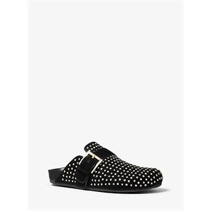 MICHAEL Michael Kors Robin Crystal-Embellished Suede Clog