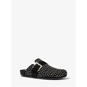 MICHAEL Michael Kors Robin Crystal-Embellished Suede Clog