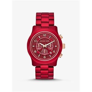Michael Kors Oversized Runway Coated Stainless Steel Watch