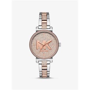 Michael Kors Sofie Pave Two-Tone Logo Watch
