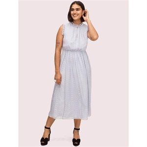 Kate Spade Wavy Dot Silk Dress