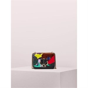 Kate Spade Nicola Beaded Intarsia Twistlock Small Convertible Chain Shoulder Bag