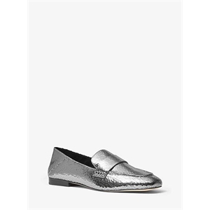 MICHAEL Michael Kors Emory Crackled Metallic Leather Loafer