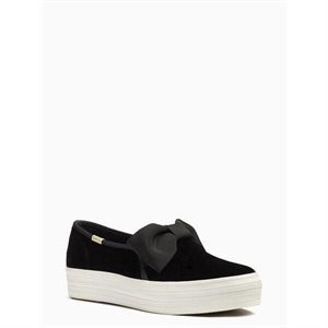 Kate Spade Keds X Kate Spade New York Triple Decker Velvet Bow Sneakers