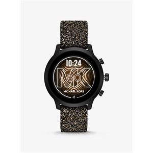 Michael Kors Access Michael Kors Access Mkgo Black-Tone Embellished Silicone Smartwatch