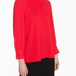 Veronika Maine Ladies Crinkle Georgette Embroidered Top