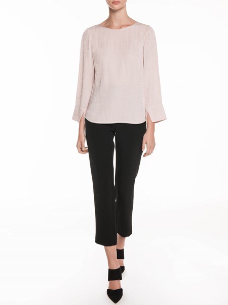 Veronika Maine Ladies Stretch Button Slim Pant Black