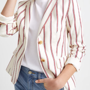 Sportscraft Luella Linen Blend Stripe Blazer