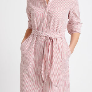 Sportscraft Lolita Seersucker Stripe Shirt Dress