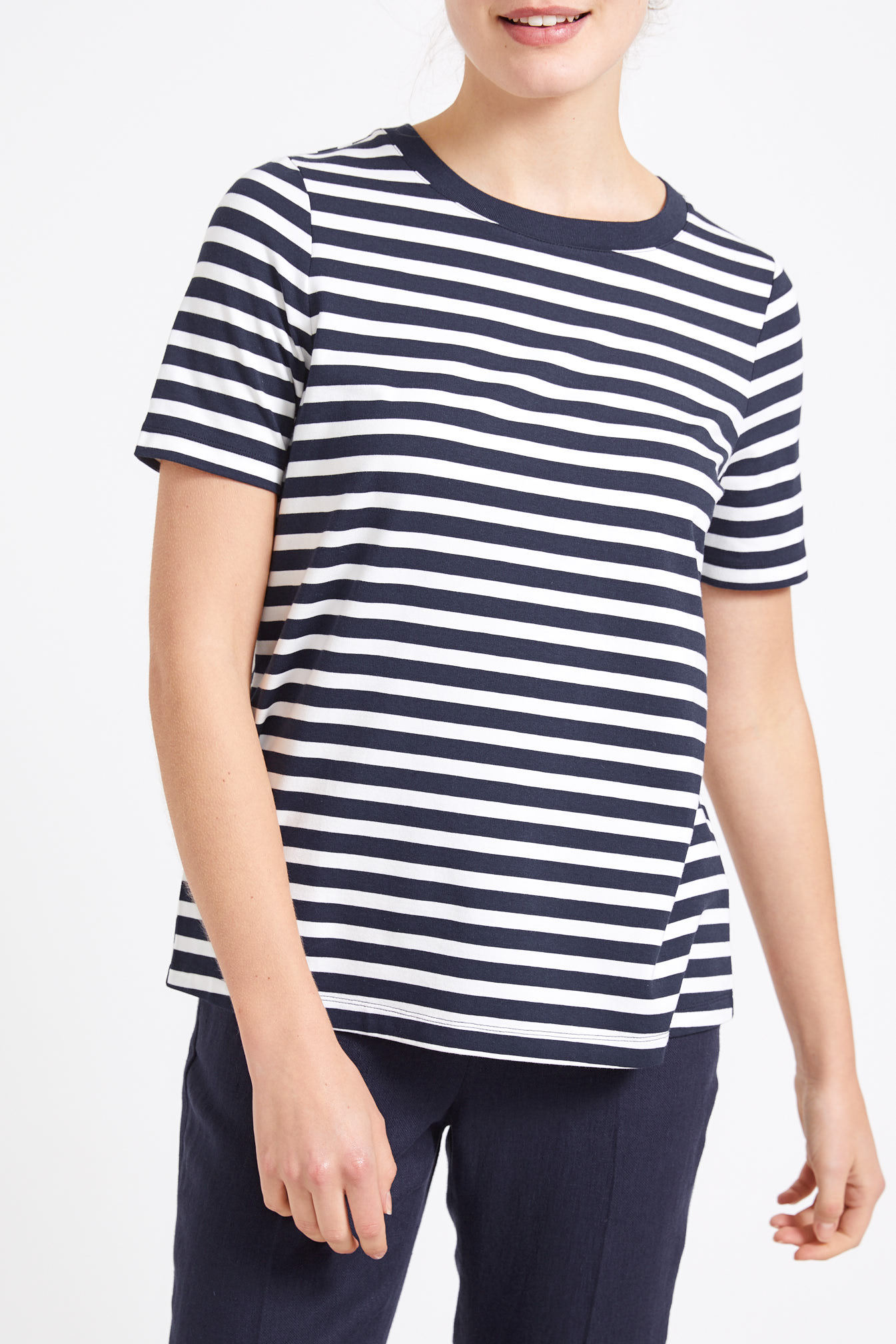 Sportscraft Oraz Navy Stripe Tee