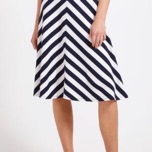 Sportscraft Bella Navy Stripe Skirt
