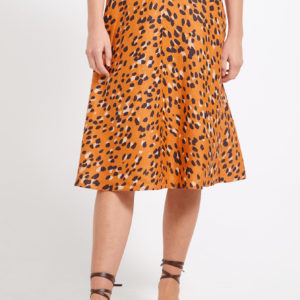 Sportscraft Sierra Animal Print Linen Skirt