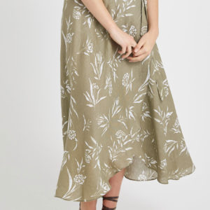 Sportscraft Khalo Linen Wrap Skirt