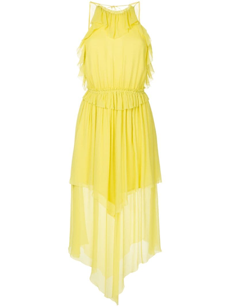 Manning Cartell Layered Pleated Asymmetric Dress