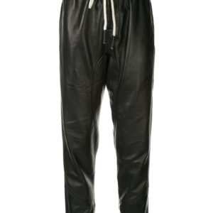 Bassike Leather Paper Bag Trousers