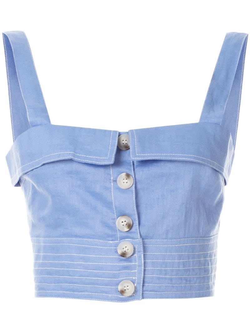 Suboo Buttoned Crop Top