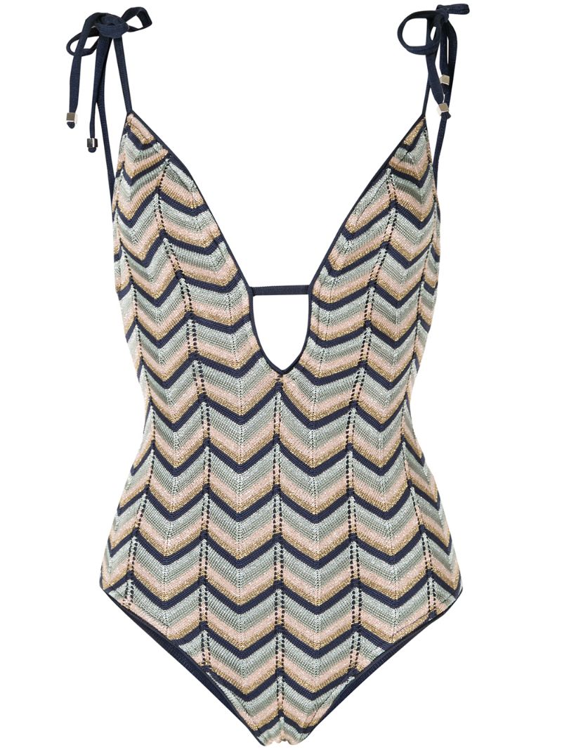 Suboo Bella Zig-Zag Knitted Swimsuit