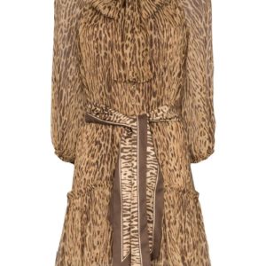 Zimmermann Leopard Print Mini Dress