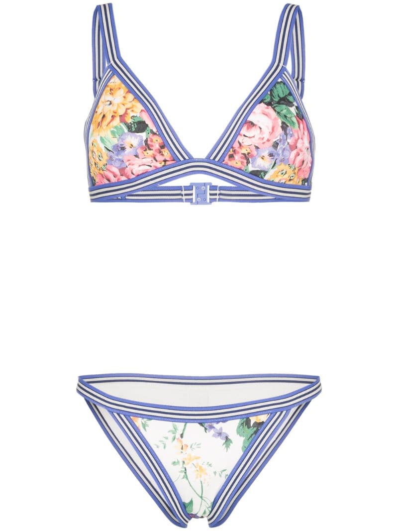 Zimmermann Allia Floral Print Bikini