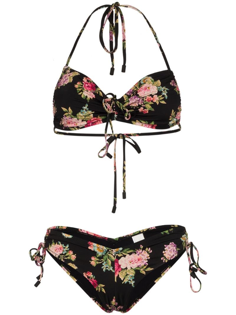 Zimmermann Honour Floral-Print Bikini