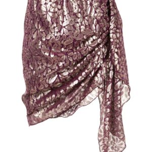 Romance Was Born Disco Paisley Wrap Skirt