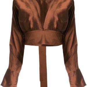 Manning Cartell Plunge Neck Cropped Blouse