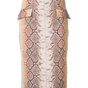 Manning Cartell Snakeskin Print Midi Skirt