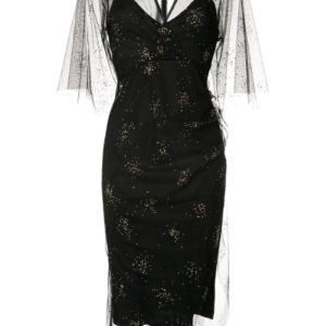 Manning Cartell Embellished Sheer Tulle Dress