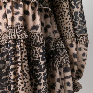 Zimmermann Plunging Animal Print Dress