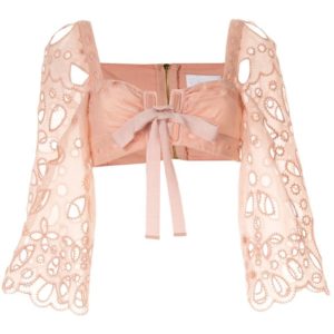 Alice McCall Embroidered Baudelaire Crop Top