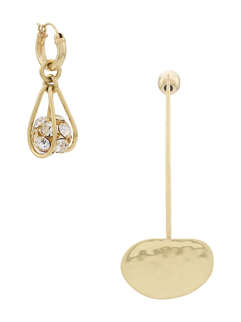 Ellery Asymmetric Drop Disc Earring