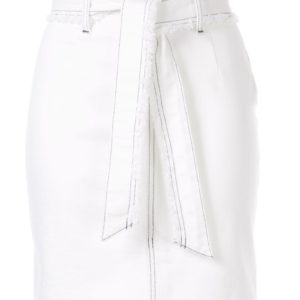 Nobody Denim Bianca Tie-Waist Denim Skirt