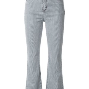 Nobody Denim Belle Striped Crop Flare Jeans
