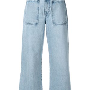 Nobody Denim Costa Cropped Wide-Leg Jeans